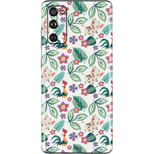 Disney Princess Moana Pua and Heihei Pattern Galaxy S20 Fan Edition Skin